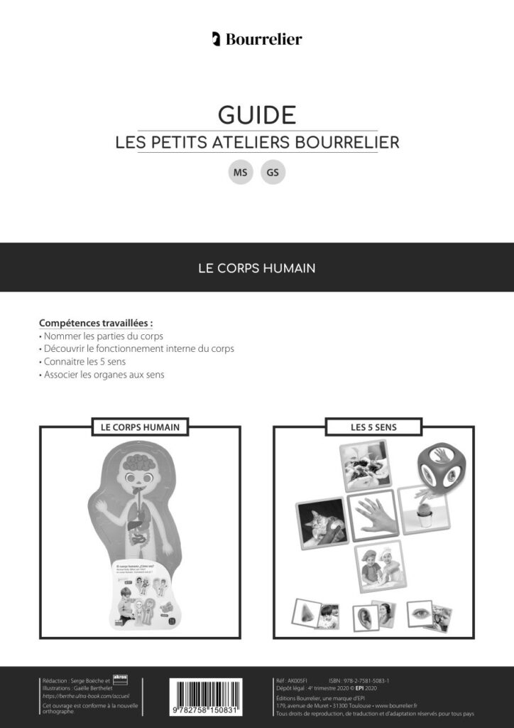 Les Petits Ateliers – Le corps humain (MS-GS)