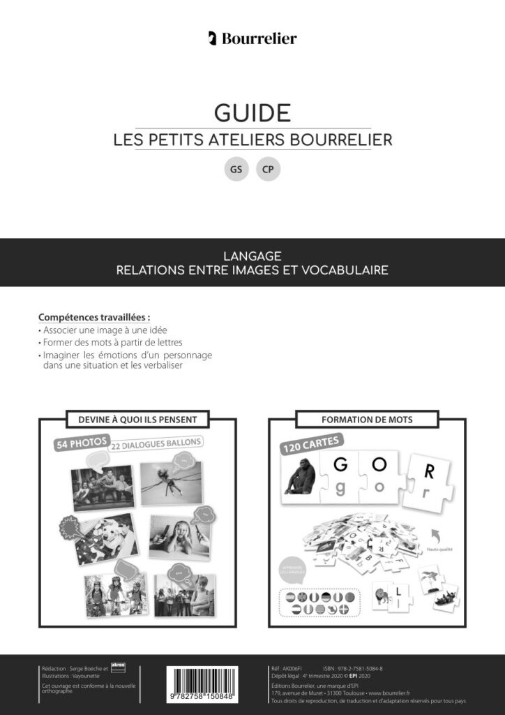 Les Petits Ateliers – Langage : relations entre images et vocabulaire (GS-CP)