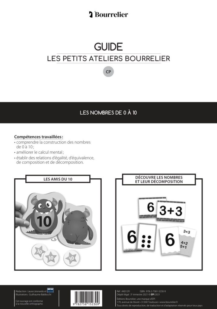 Les Petits Ateliers – Les nombres de 0 à 10 (CP)