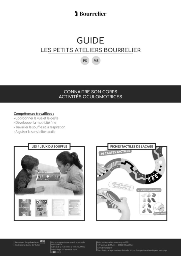 Les Petits Ateliers – Connaitre son corps : activités oculomotrices (PS-MS)