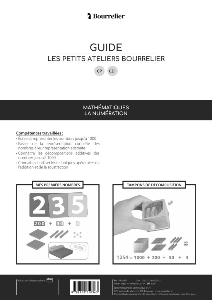 Les Petits Ateliers – Mathématiques : la numération (CP-CE1)